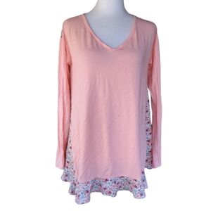 Matilda Jane Floral Sing It Out Long Sleeve Jersey Knit Blouse NWT Size XS